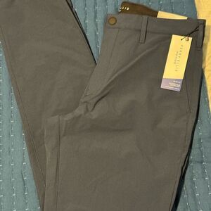Perry Ellis Gray Chinos Tailored Cotton Blend